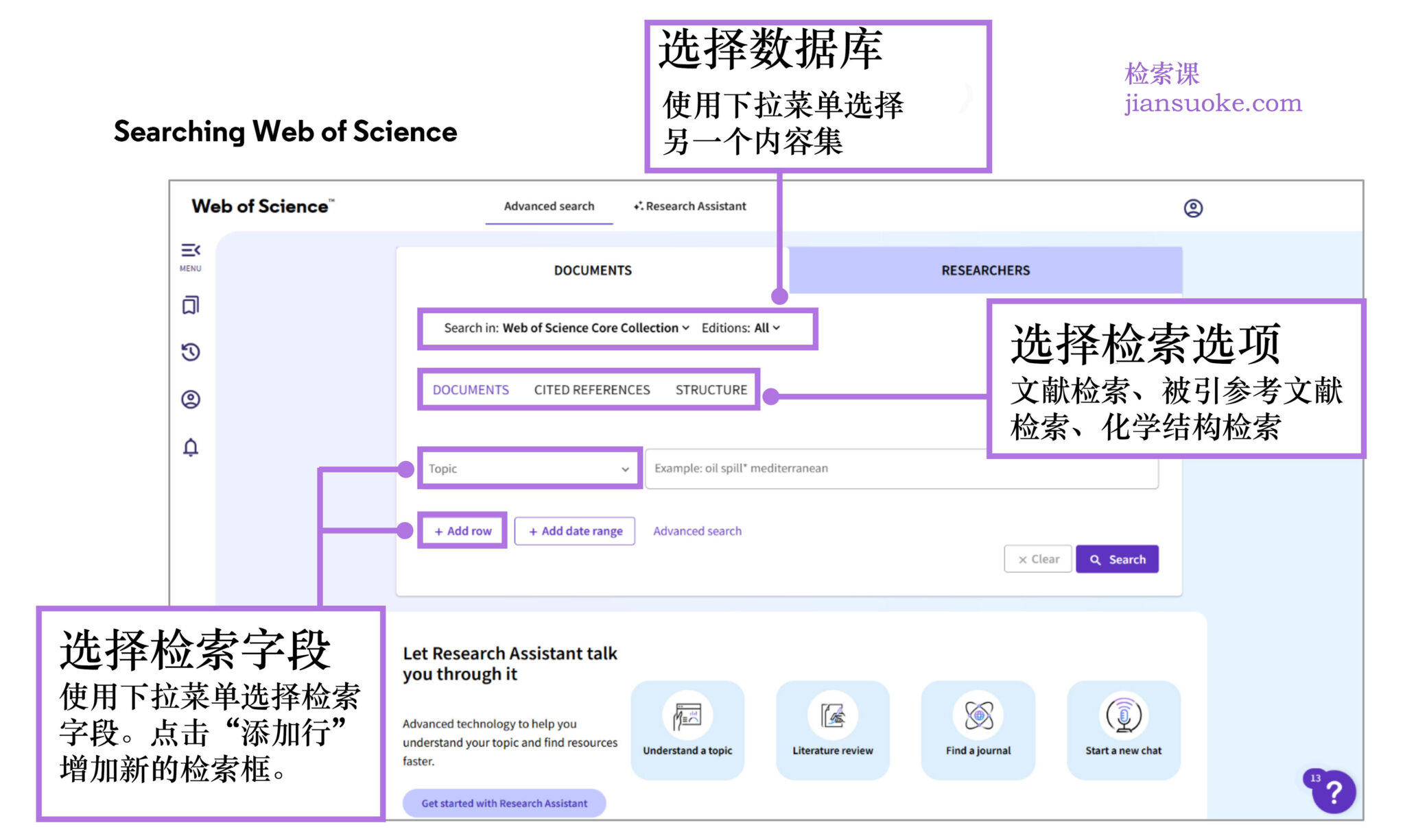 Web of Science 快速参考指南 – 检索课与数据库学术工具应用